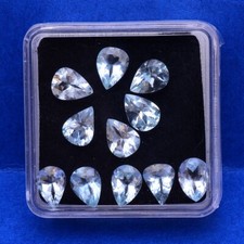 VVS 11 Pcs Natural White Topaz