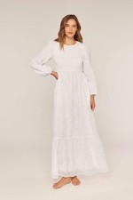 Calista White Temple Dress /