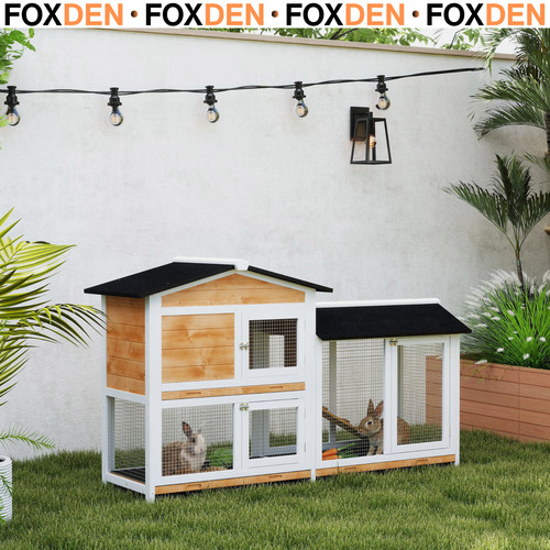 Tier wooden rabbit - rabbit, hutch