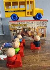 Tupperware Tuppertoys School Bus Toy Complete in Box Great Condition Vintage