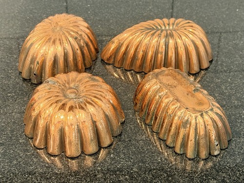 Lot antique copper plated - antique,