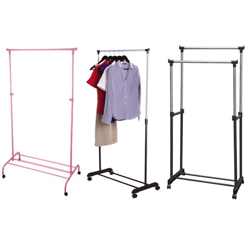Single garment rack silver - rack,