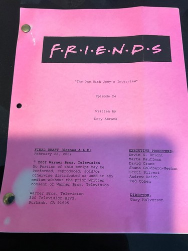 Original friends script 2002 - friends,