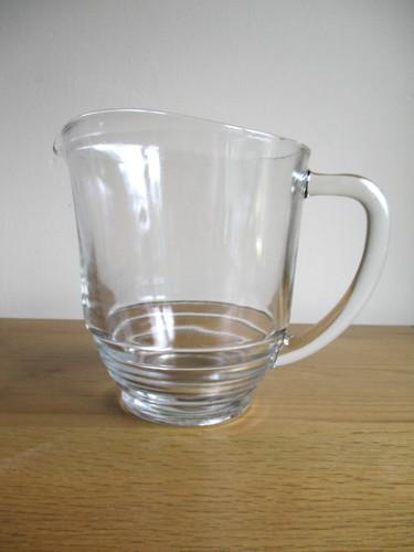 Vintage glass jug pitcher - vintage,