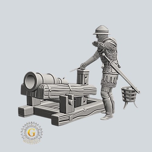 Bombard cannon gunner 28mm - &,