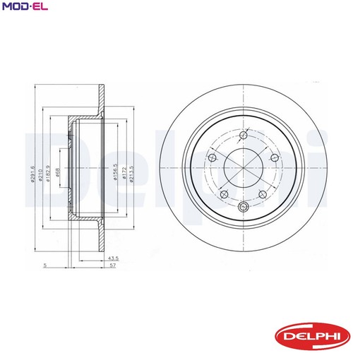 Brake disc bg4108c - 2x,