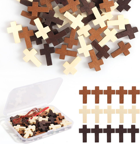 Pcs small wooden cross 3 - small,