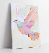 Multi colour flying dove - flying, bird