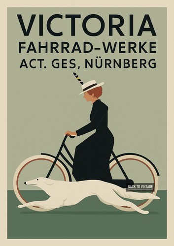 Victoria dog bike - dog, vintage
