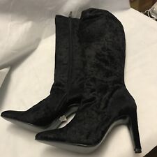 Velvet Knee High Boots made in spain UK5 EU38