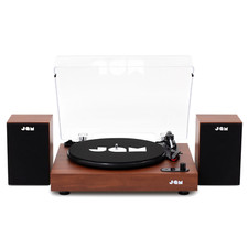 JAM Turntable Speakers Cherry Wood Bluetooth (hmv exclusive) Vinyl Record Player
