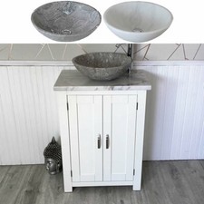 Off White Bathroom Vanity Unit