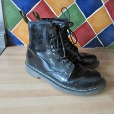 Dr Martens Kids black patent