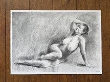 Original Charcoal Life Drawing