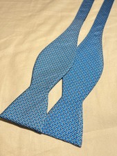 Lewin blue geometric silk - geometric,