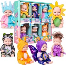 4 Inch Mini Baby Dolls 6pcs