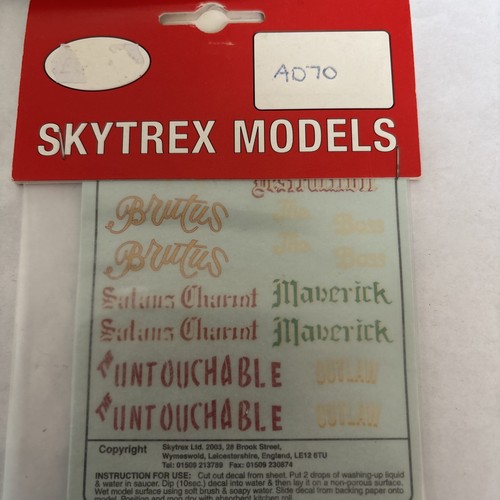 Ww2 decals skytrex models a070 - decals,