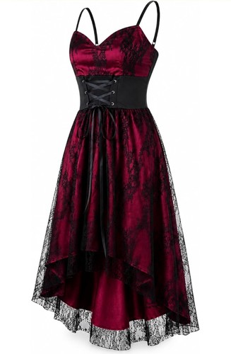 Gothic dress women lace corset - dress,