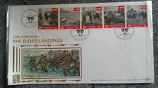 1994 Benham Silk D-day landings First Day Cover