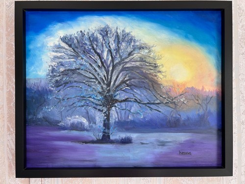 Oil painting big tree a - painting,
