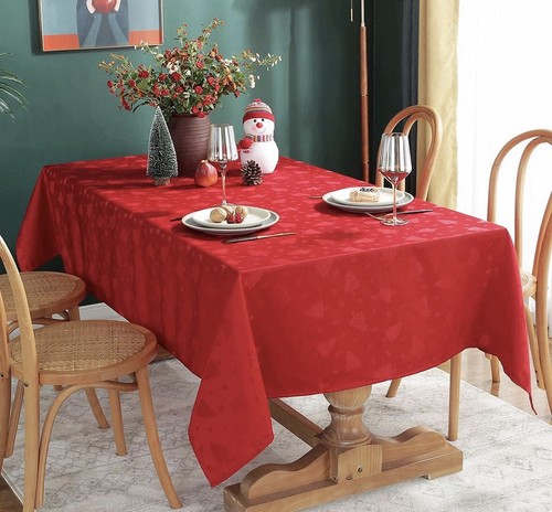 Christmas tablecloth jacquard - christmas,