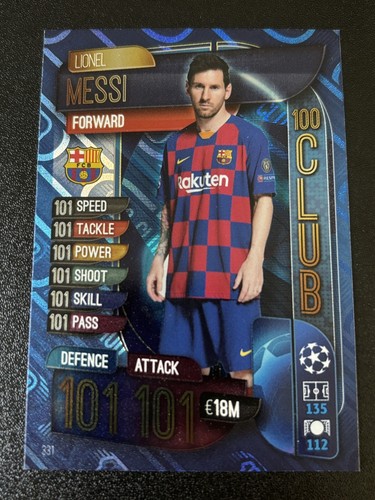 Lionel messi match attax - messi,