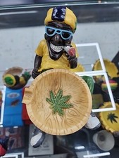 Rasta Man Jamaican Ashtray Ash Bob Marley with FREE Clipper Lighter UK Seller