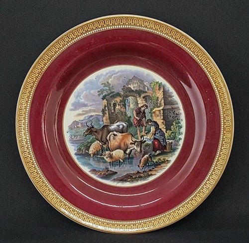 Prattware red rim vintage