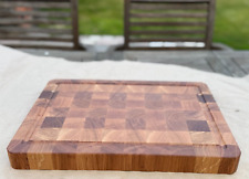 Premium Oak End Grain Butcher Block Cutting Board 39x29x3.5 cm – Handmade in UK