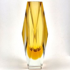 Vintage 8" Amber Murano