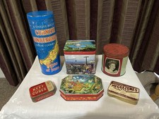 Six Decorative Vintage Storage