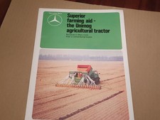 Mercedes Benz Unimog as an agricultural tractor 1977 brochure 24 pages English