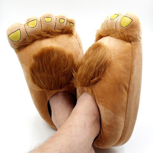 Womens plush slippers - slippers, monster