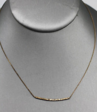 Midas Turkey Textured Bar Link 925 sterling chain pendant necklace 16-18" bronze