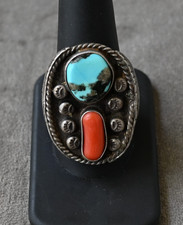 OLD Navajo Men's size 10 ring