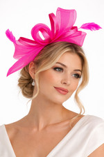 Flower feather hair hat - flower,