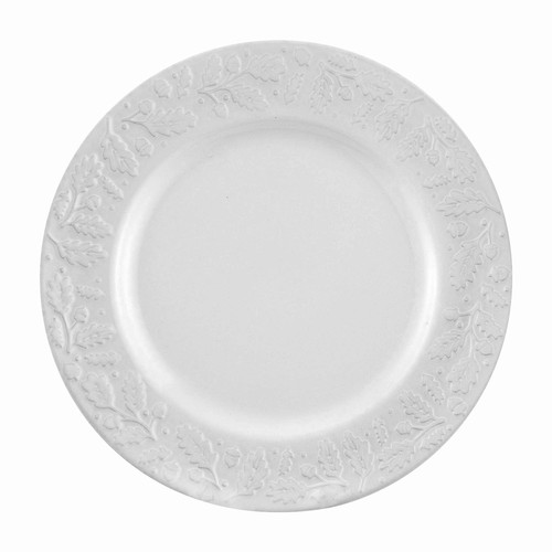 Stoneware dinner plate cream - stoneware,