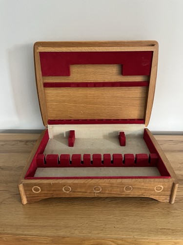 Antique oak cutlery - oak, canteen