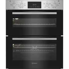 Indesit DUI 10D IX Built Under Electric Fan Double Oven - Stainless Steel