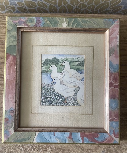 Vintage sharon jervis geese - sharon,