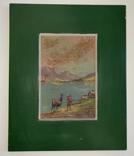 Vintage Mexican Folk Art Oil