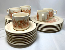 Hornsea Pink Flowers Tea Cups