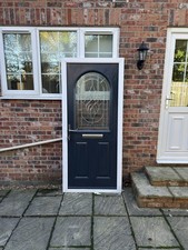 £435 UPVC PVC Composite Door Anthracite Grey Front Door Back Door 925mm x 2065mm