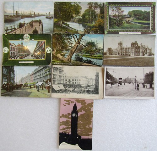 Bundle 1910 postcards - of,