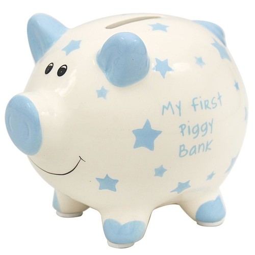 First piggy bank - first,