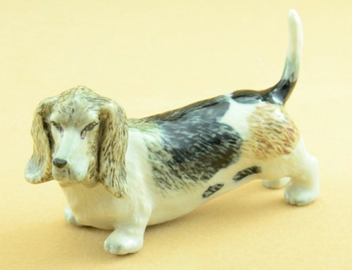 Dolls house basset hound - house,