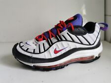 NIKE AIR MAX 98 RAPTORS UK 6 EU 40 MENS WHITE RED PURPLE TRAINERS 640744 110