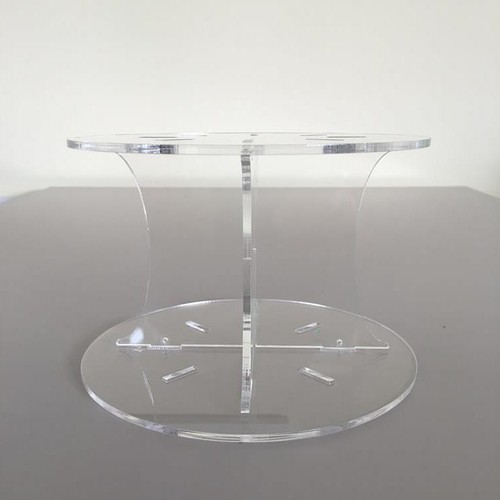 Plain round clear gloss - clear, cake