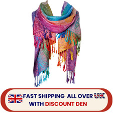 Ladies Long Bright Rainbow