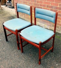 Pair Danish rosewood chairs